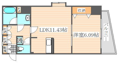 リベラいわきの間取り|使いやすい間取りです。