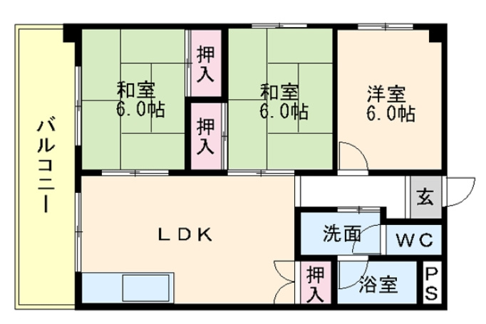 一倉ビルの間取り|使いやすい間取りです。