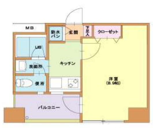 ニューロング博多の間取り|使いやすい間取りです。