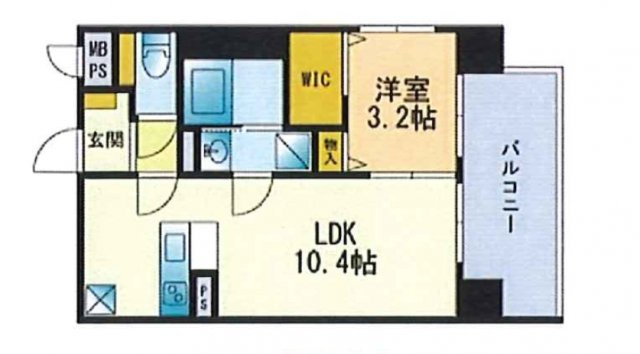 FERIO博多駅南の間取り|使いやすい間取りです。