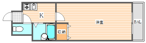 No.31　G-プロジェクト天神の間取り|使いやすい間取りです。