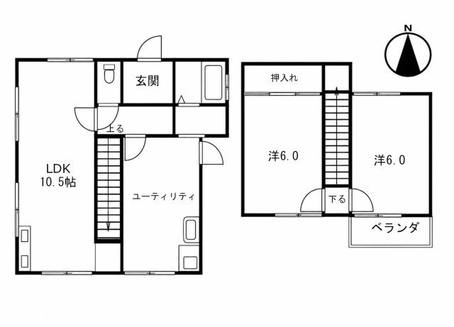 青山北一戸建の間取り
