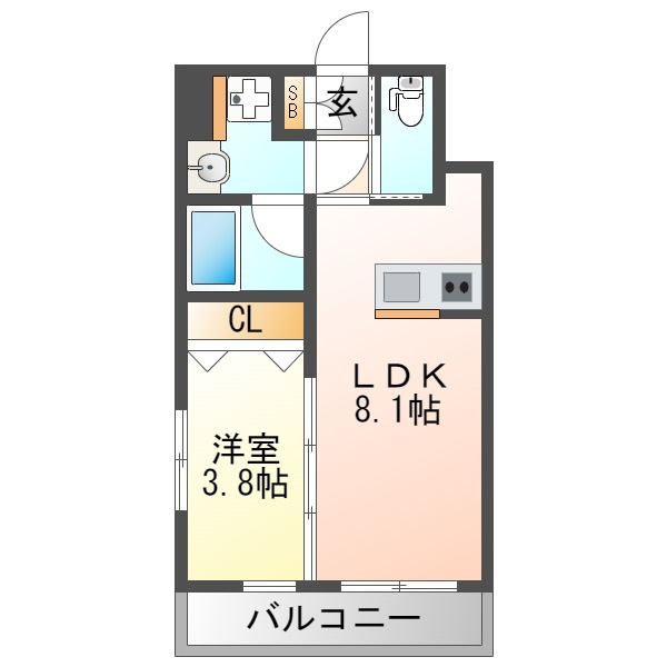 エスタート御幣島の間取り