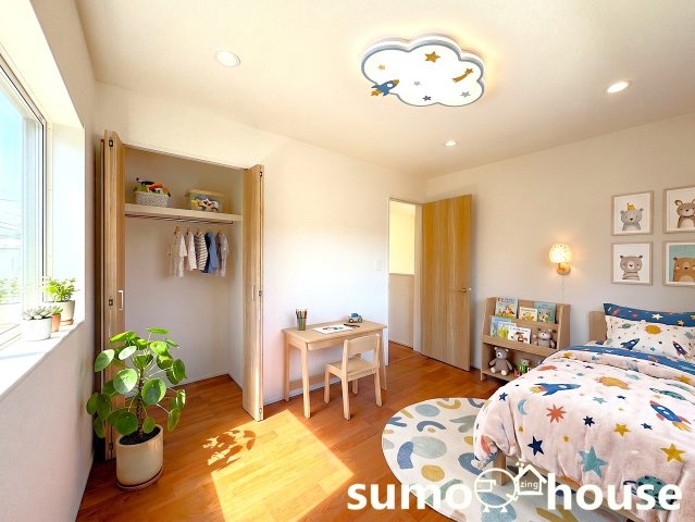 加賀原1丁目　5号棟の子供部屋|子供部屋としても使い勝手の良いお部屋です