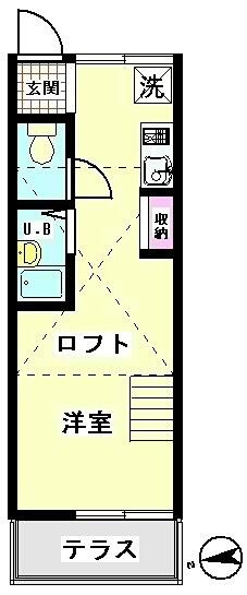 約１７m2のロフト付１Ｋタイプ！