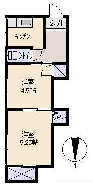熱海市　福道町の間取り