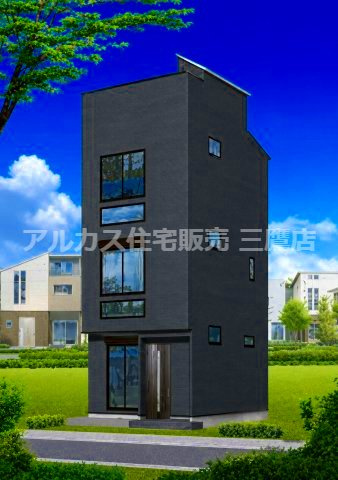 武蔵野市緑町2丁目 中央線 三鷹駅 新築戸建の外観パース