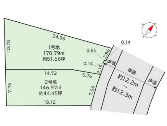 堺市南区庭代台　第3期　新築一戸建ての区画図|全2区画