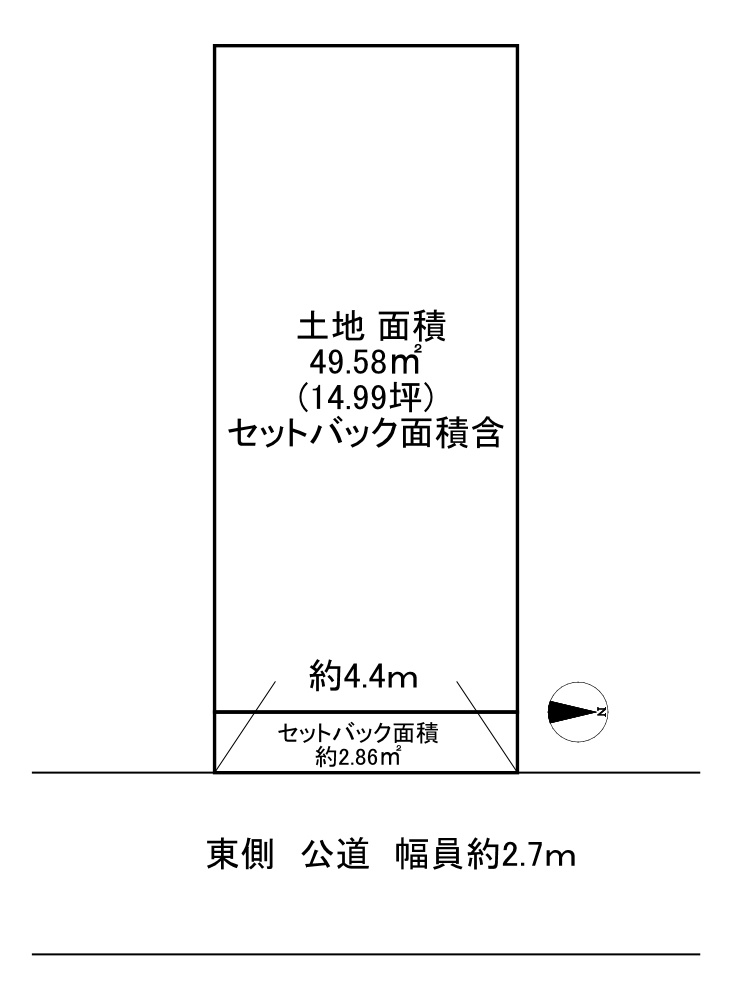 西本町北通5丁目の土地図