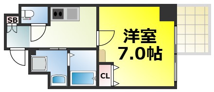 【間取り】 | セオリー難波パレ 仲介手数料無料