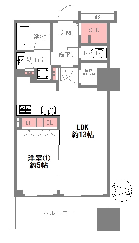プレサンスレジェンド堺筋本町タワーの間取り