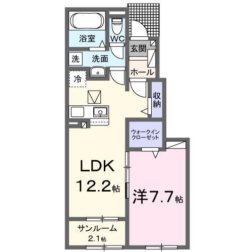【間取り】 | サンビレッジ片岡