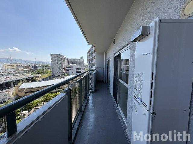 光明池駅前5号棟のバルコニー