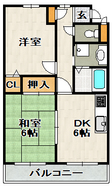 メゾンおばやしの間取り