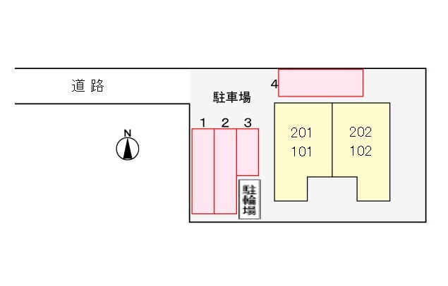 オネスティの駐車場