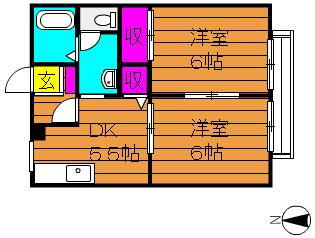 ブロードビューⅡの間取り