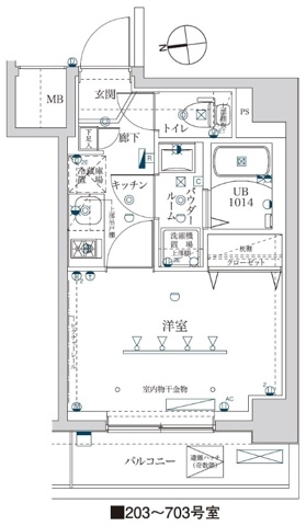 川口市西青木１丁目の賃貸マンションの間取り