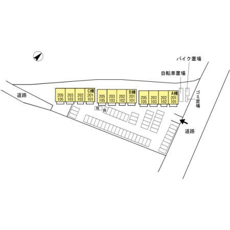ロイヤルレジデンス　Cの区画図