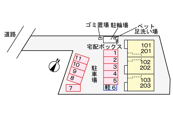 シャン・ド・ハーベストの区画図