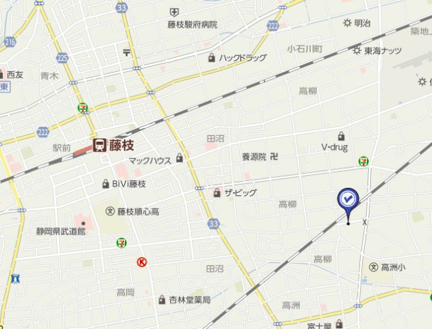 カーサビアンカＣ の地図