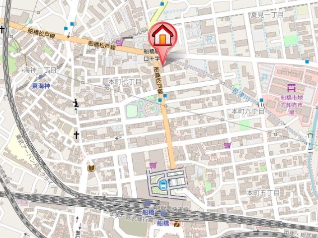 レジディア船橋Ⅰ・Ⅱの地図