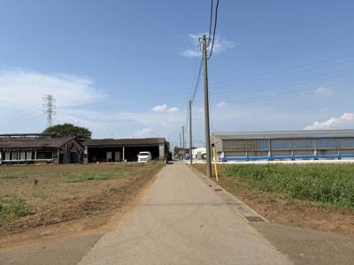 【前面道路含む現地写真】 | 長沼原町　売地 | 西側