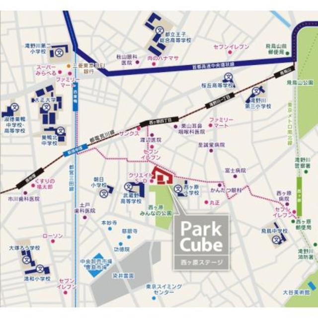 パークキューブ西ヶ原ステージの地図