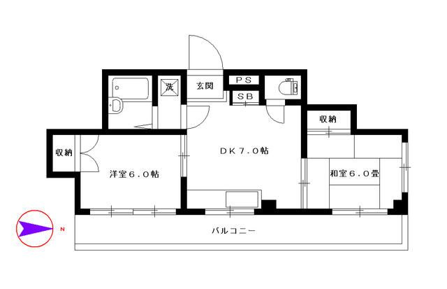 レインボー竹田の区画図