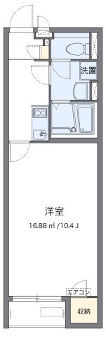 【間取り】 | クレイノドミクレール | 代表的な間取のため実際の間取とは異なる場合があります