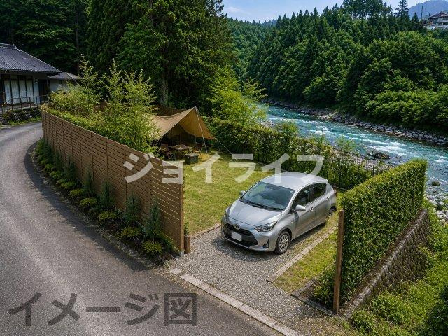 下野　付知川沿い土地の完成予想図|プライベートキャンプサイト　イメージ