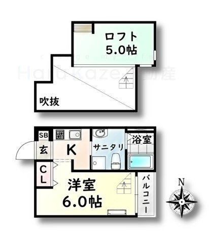 【間取り】 | クオリア瑞穂【名古屋市賃貸・ロフト】