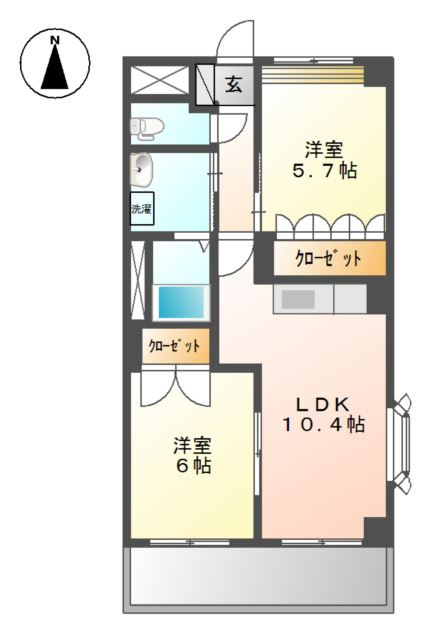 グランパレス・Ｋの間取り
