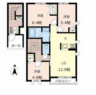 PISO　MARIO　Aの間取り