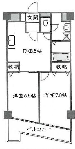 ヴィラロッソカバーロの間取り|間取りです。