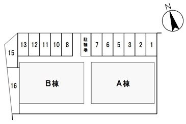 【区画図】 | ヴィンテージ　ツイン　B