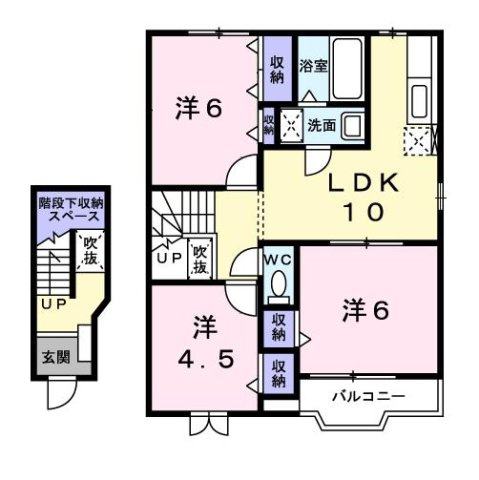 グレース　クレストⅠの間取り