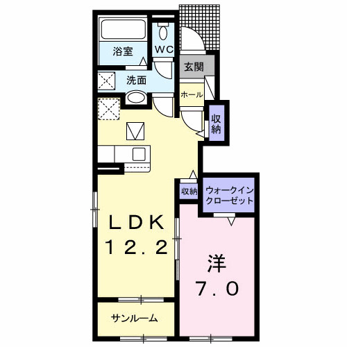 ＭＫハイツ　Ｄの間取り