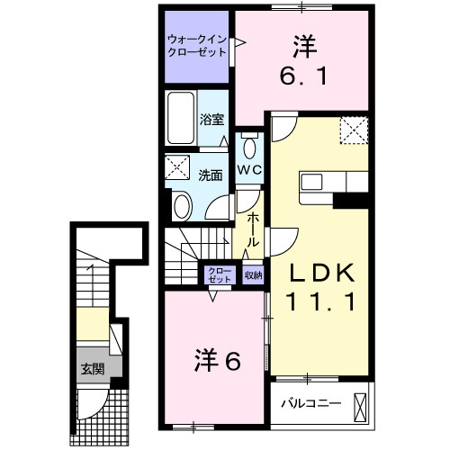 クラルテⅡの間取り