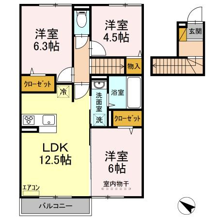 プリムヴェールの間取り
