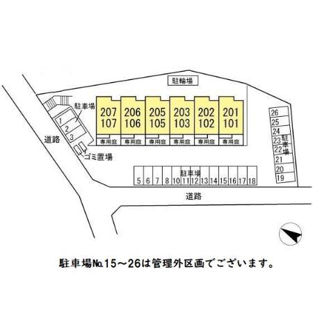 プリムヴェールの区画図