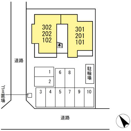 D-avance前田町二丁目の区画図