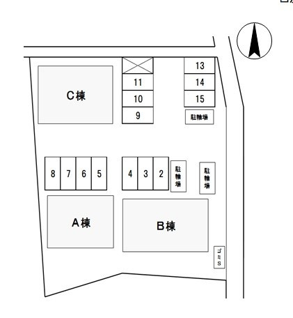 S.T.Villa TSUSHIMA Aの区画図