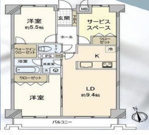 クレスト藤沢の間取り