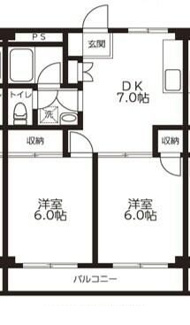 【間取り】 | 第２ＫＳハイツ | 間取りです。