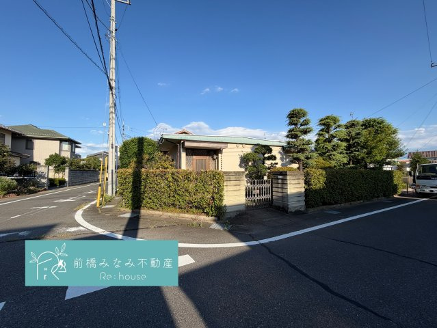 【売地】前橋市川曲町　角地　80坪以上の外観|北西角地約80坪の土地です