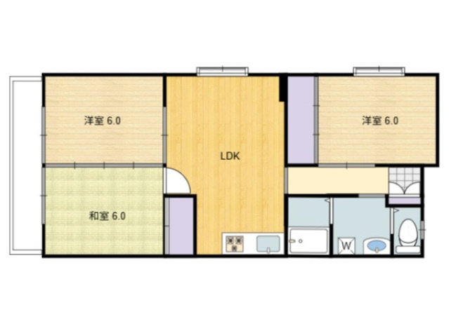 リビエール西坂の間取り