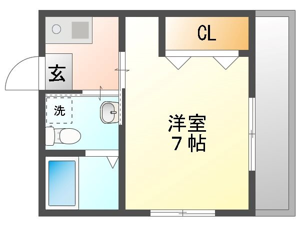【間取り】 | レジデンス伊島B