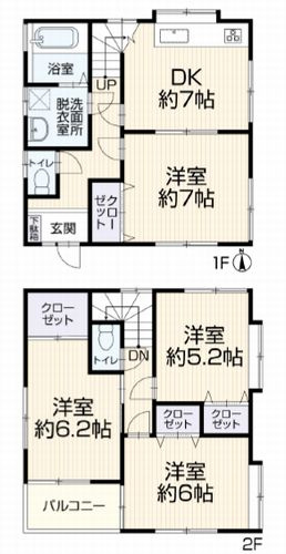 【間取り】 | 【仲介手数料０円】綾瀬市落合北５丁目　中古戸建 | 綾瀬市落合北５丁目　中古戸建