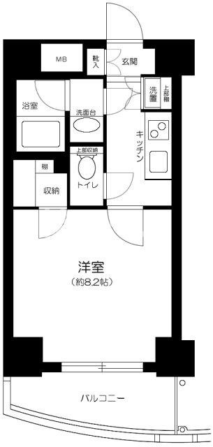 北区田端４丁目の賃貸マンションの間取り