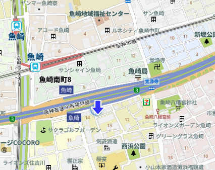 神戸市東灘区魚崎南町4丁目　新築戸建　2号棟の地図|前面道路広々約6.1ｍ！車の出し入れもスムーズ！